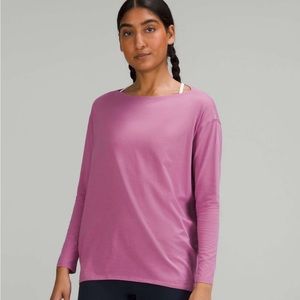 Lululemon back in action long sleeve top in size 4